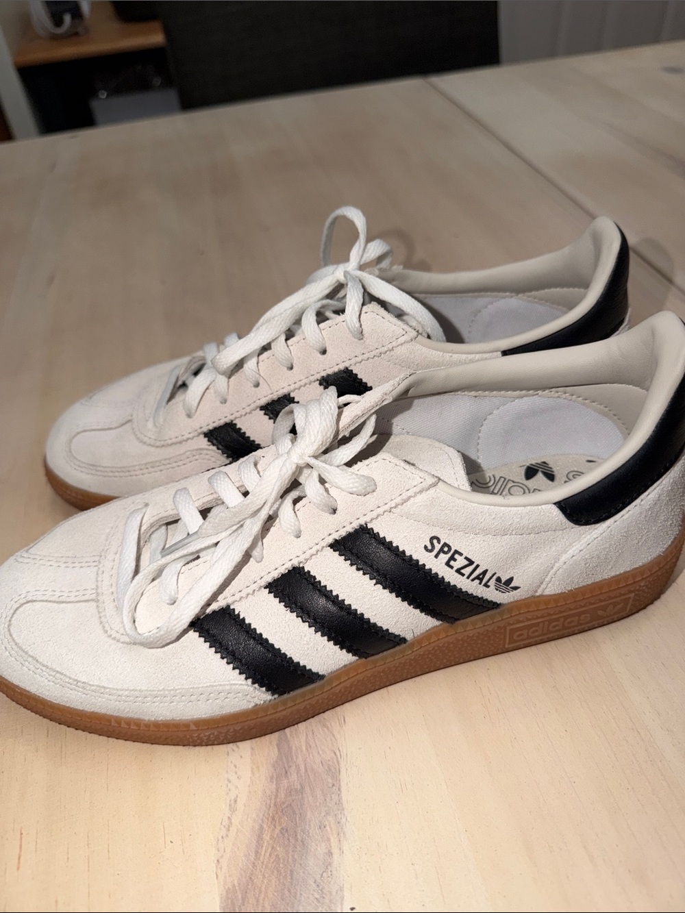 adidas Spezial White Black Gum Suede Sneakers